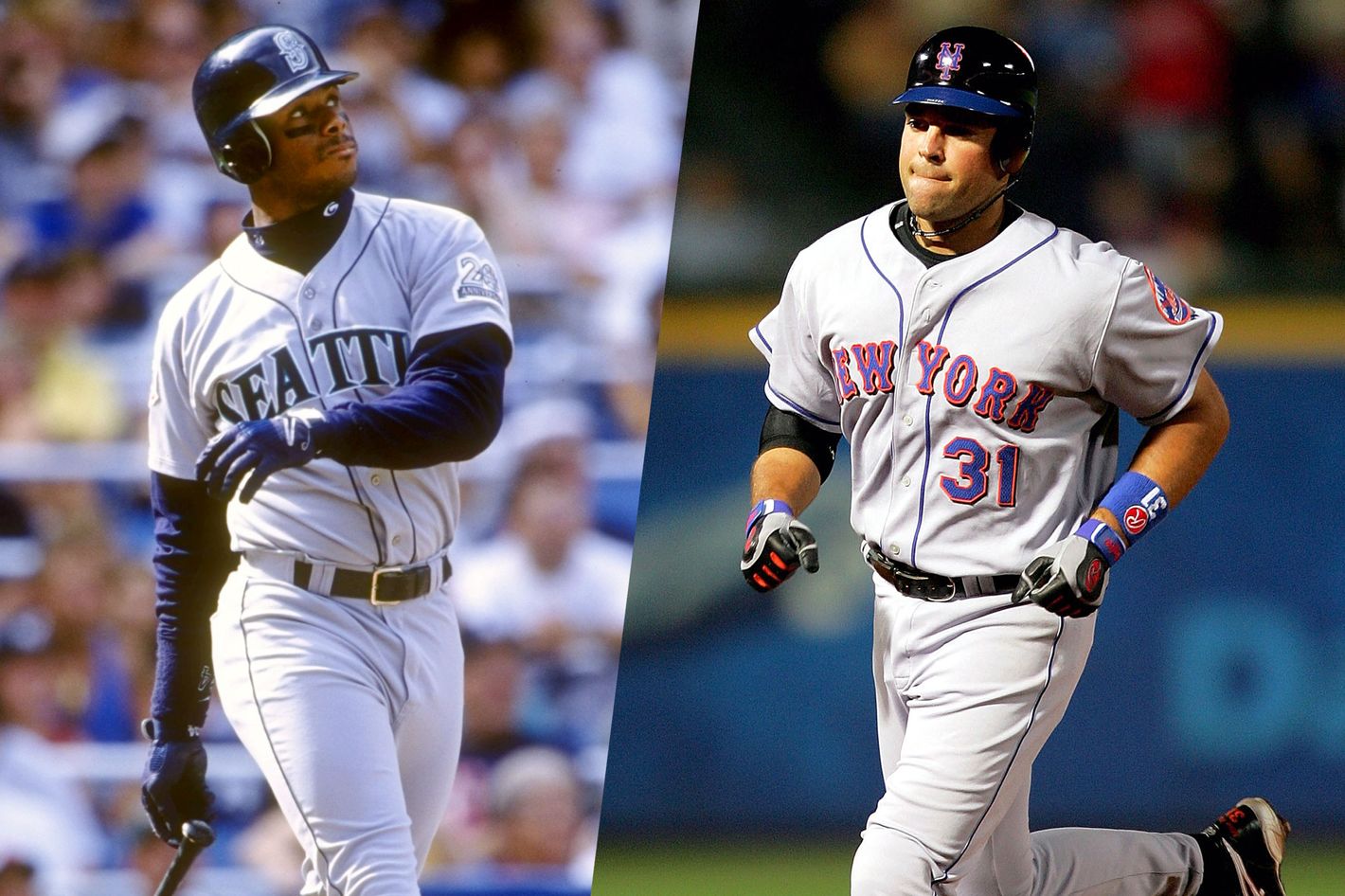 Ken Griffey Jr., Mike Piazza select team hats for Hall of Fame entrance 