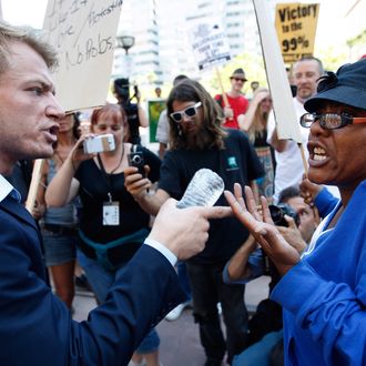 Occupy Los Angeles Holds March And Rally On One-Year Anniversary