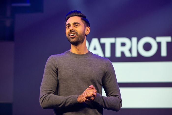 Hasan Minhaj in <!-- raw HTML omitted -->Patriot Act<!-- raw HTML omitted -->.