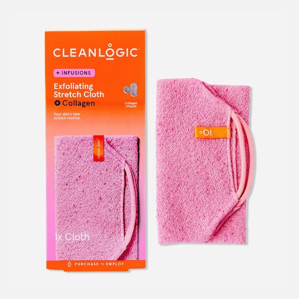Cleanlogic Infusions Exfoliating Stretch Cloth + Collagen