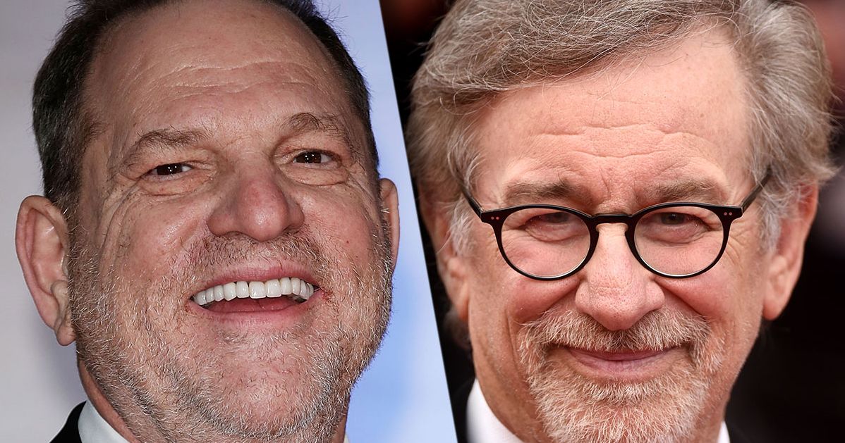 哈維韋恩斯坦 (Harvey Weinstein) 和史蒂芬史匹柏 (Steven Spielberg) 正在拍攝 19 世紀綁架電影