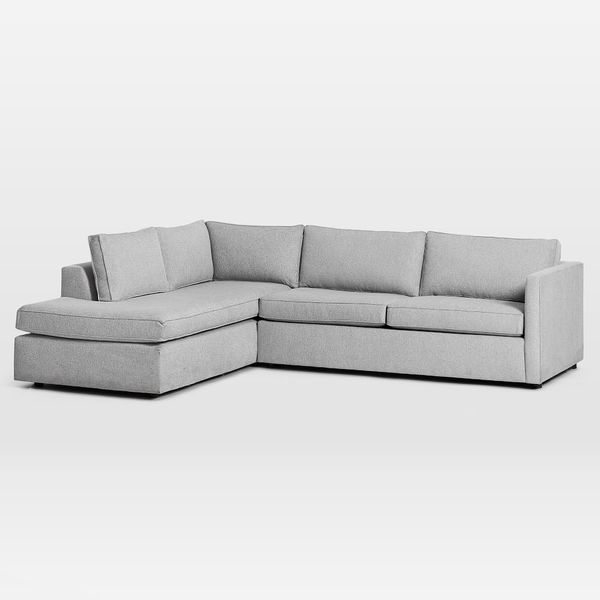 West Elm Harris 2-Piece Sectional Sofa with End Lounger