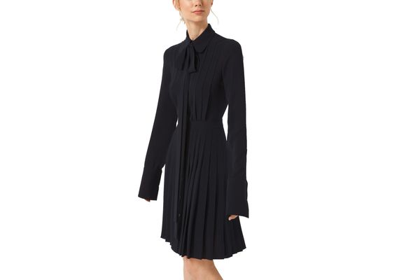 Michael Kors Collection Pleated Silk-Georgette Shirt Dress