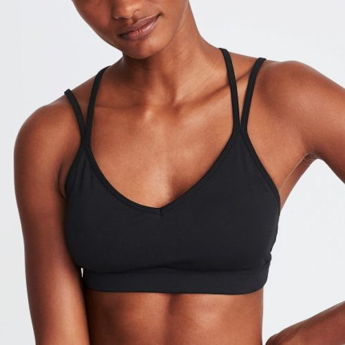 Ursexyly Strappy Racerback Sports Bra for Women Medium Support Wirefree Padded Workout Crop Top Yoga Bra