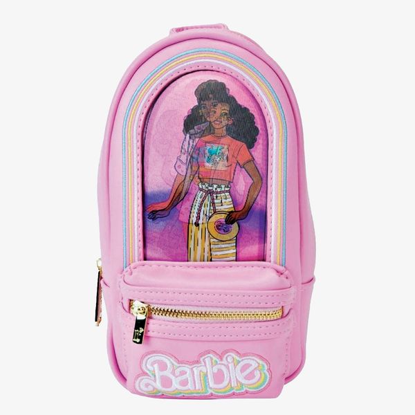 Loungefly Barbie 65th Anniversary Doll Box Triple Lenticular Mini Backpack Pencil Case