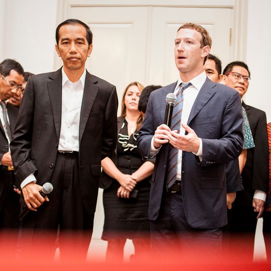 Joko Widodo Meets With Facebook CEO Mark Zuckerberg In Jakarta