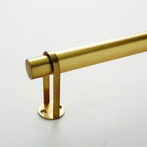 West Elm Simple Curtain Rod, Antique Brass