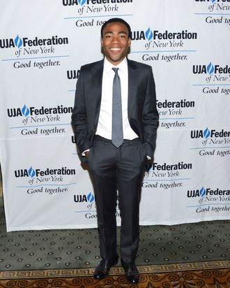 Donald Glover attends the UJA-Federation's Music Visionary Of The Year Award Luncheon at The Pierre Hotel on July 12, 2012 in New York City.