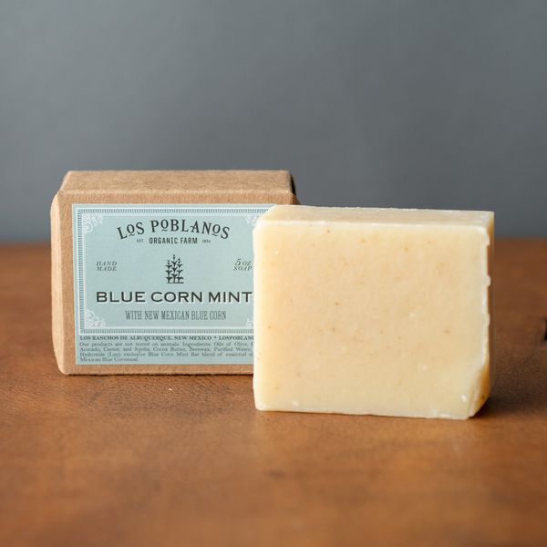 Los Poblanos Blue Corn Mint Soap