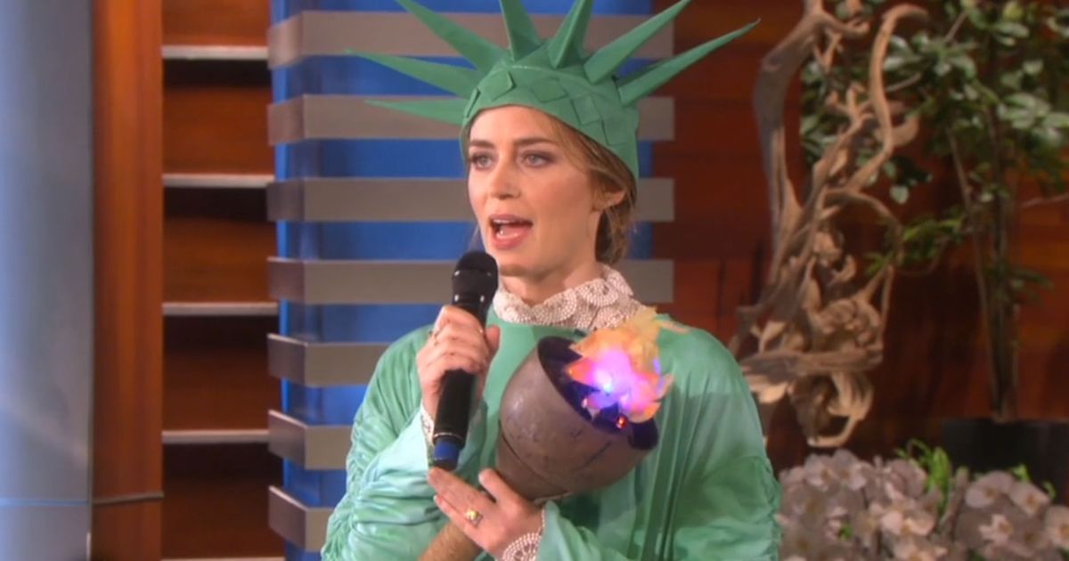 Ellen Celebrates Emily Blunt’s New U.S. Citizenship by Scaring Her