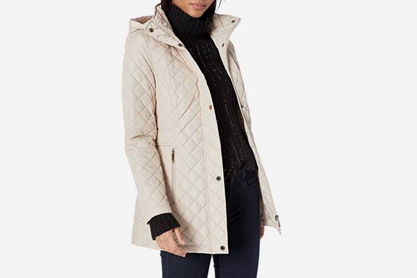Calvin Klein Women's Classic Quilted Jacket with Side Tabs