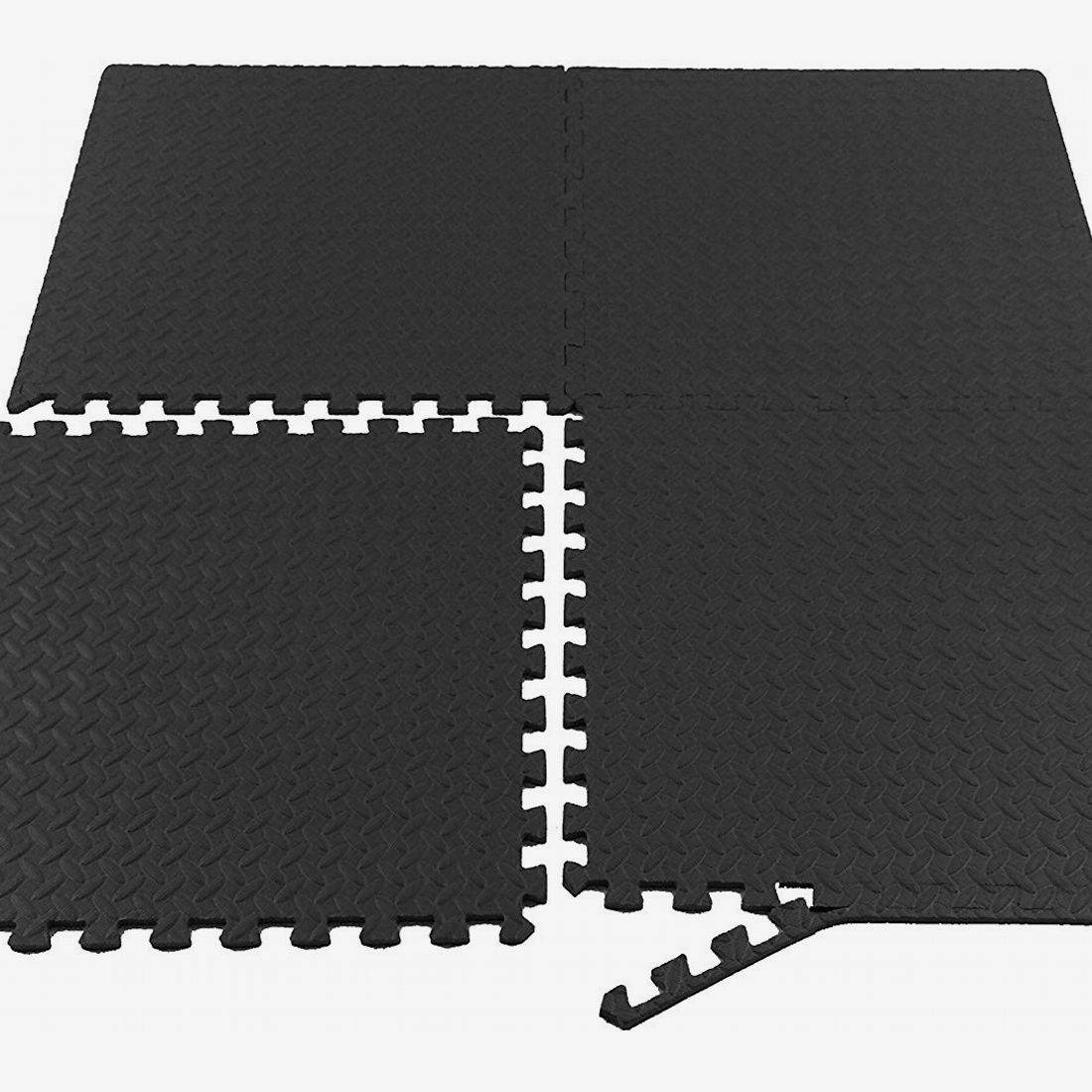 black exercise mat