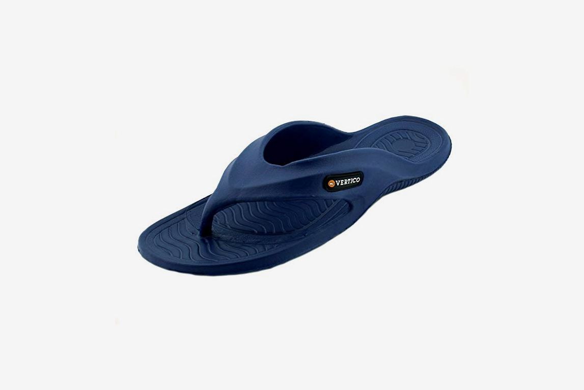 Kaiback Simple Slide Men's Brown Shower Sandals 