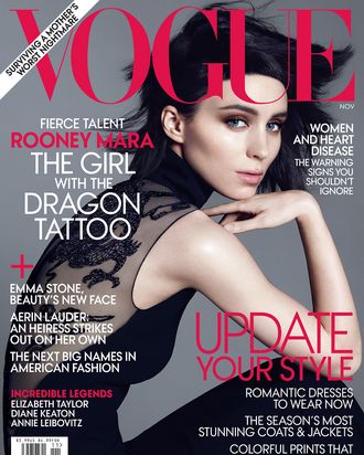 Rooney Mara's <em>Vogue</em> cover.