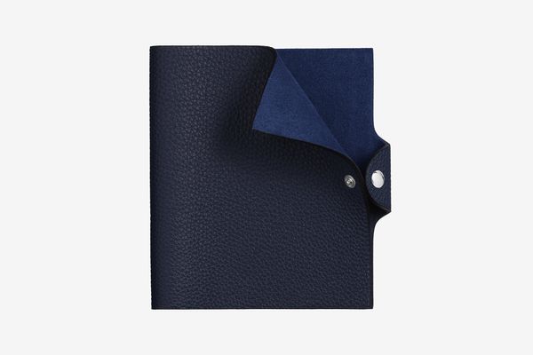 Ulysse Notebook Cover, Small Model in Bleu Nuit