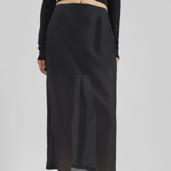 Lenore Semi Sheer Midi Skirt