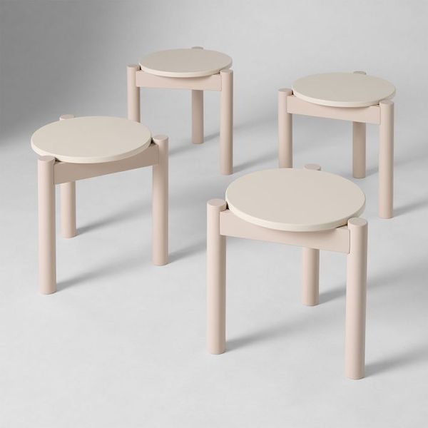 West Elm Kids Moon Stackable Stools (Set of 4)