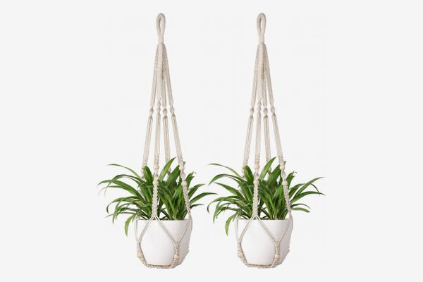 Mkono Macrame Plant Hangers, Set of 2