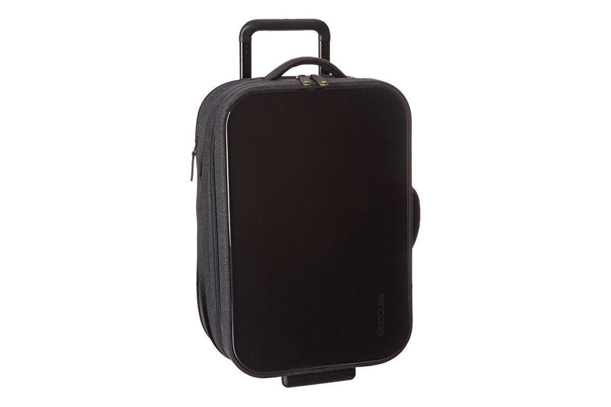 white hand luggage case