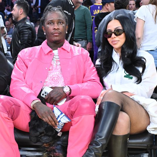 Celebrities At The Los Angeles Lakers Game