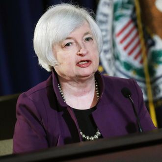Fed Chair Janet Yellen Holds News Conference Following Federal Reserve Policy Meetings