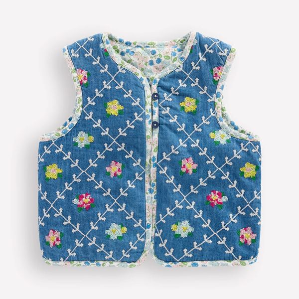 Mini Boden Pretty Quilted Gilet