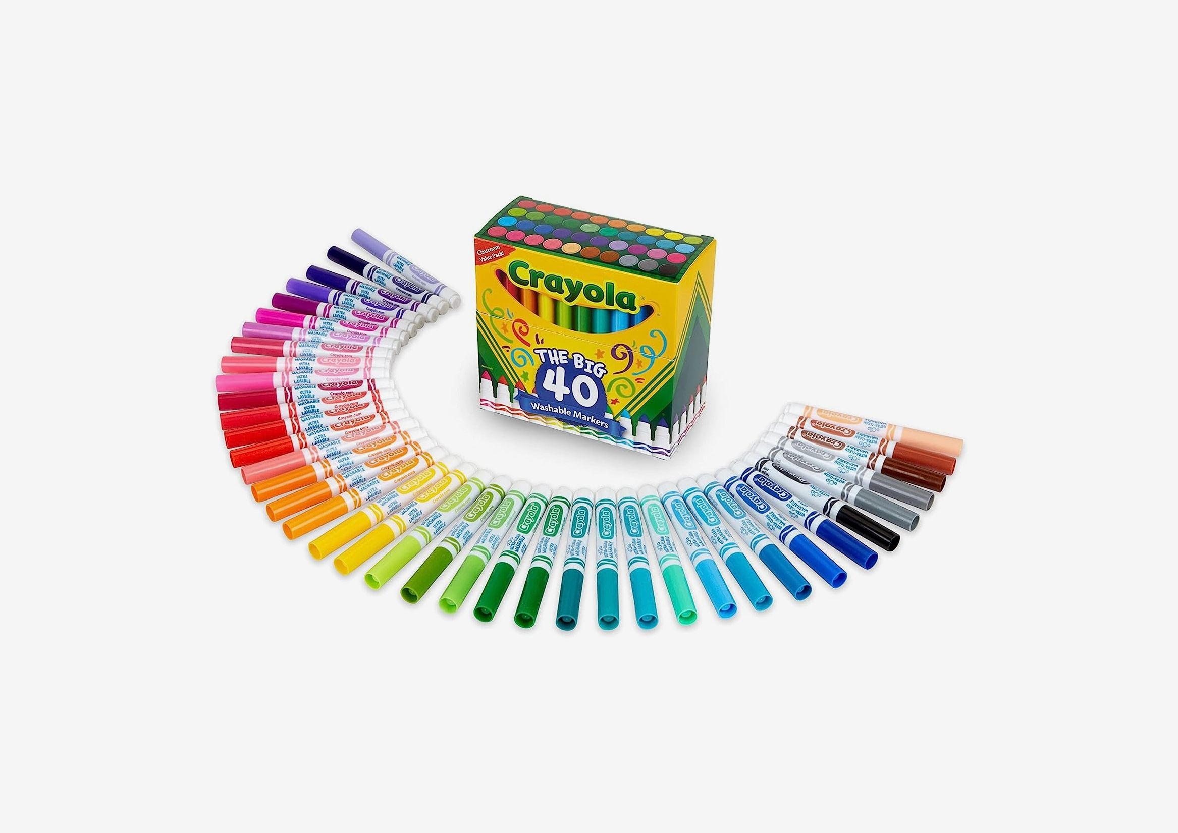  Crayola Ultra Clean Washable Markers (12 Boxes), Bulk