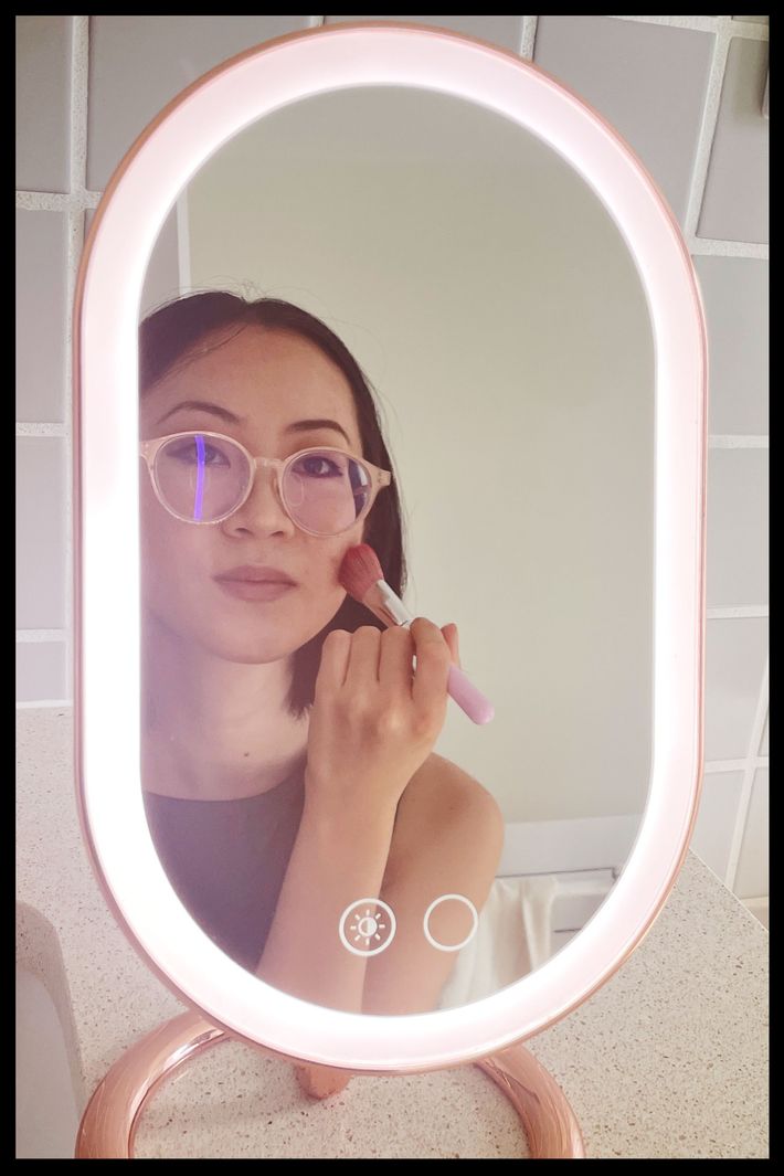 10x lighted travel makeup mirror