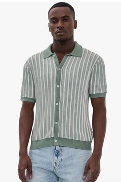 Madewell Core Cotton Vertical Stripe Polo