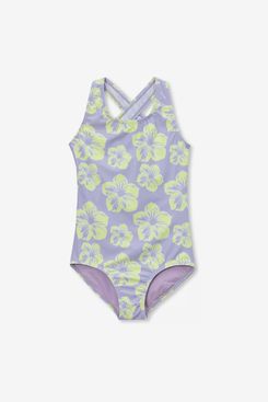 Lands’ End Girls Chlorine Resistant One Piece Swimsuit