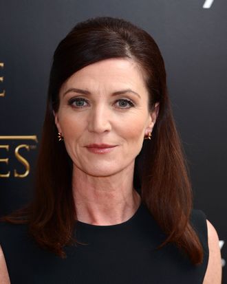 Michelle Fairley attends the season launch of 'Game of Thrones' at One Marylebone on March 26, 2013 in London, England. 