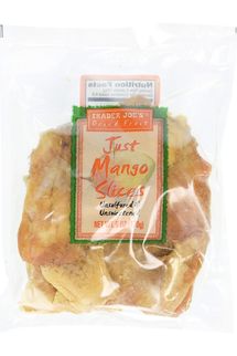 Rebanadas de mango Just de frutos secos de Trader Joe's (paquete de 4)