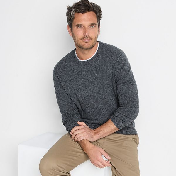 Lands’ End Men’s Fine Gauge Cashmere Sweater
