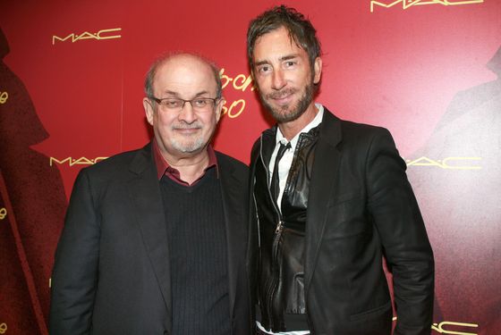 Jean-Marc Houmard and Salman Rushdie.