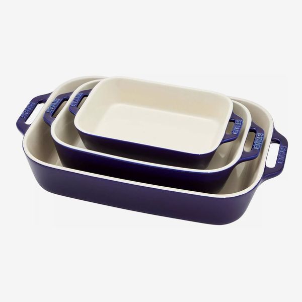 Staub Stoneware 3-Piece Rectangular Baker Set