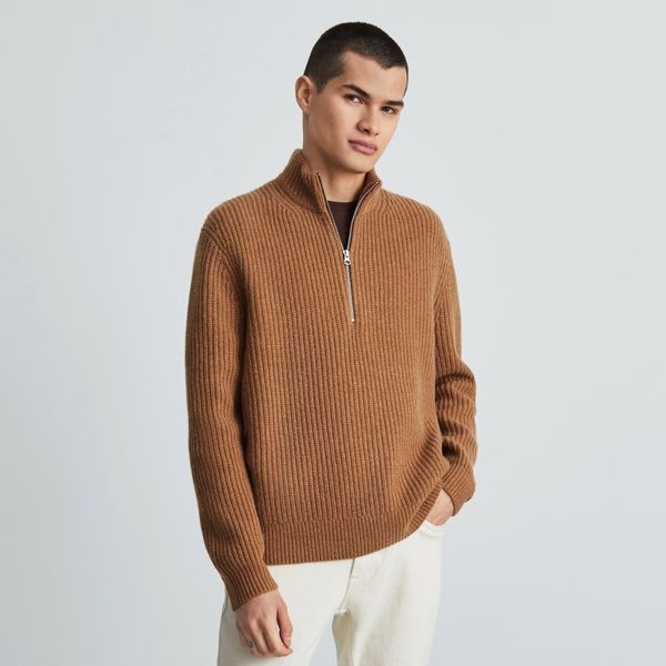 Everlane The Felted Merino Half-Zip Sweater - Men's