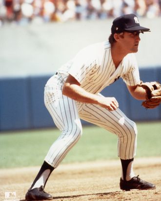 New York Yankees Graig Nettles(9) in action during a game from