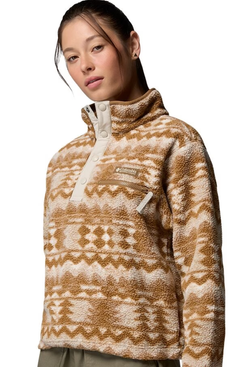 Columbia Helvetia II Printed Cropped 1/2-Snap Pullover - Women’s
