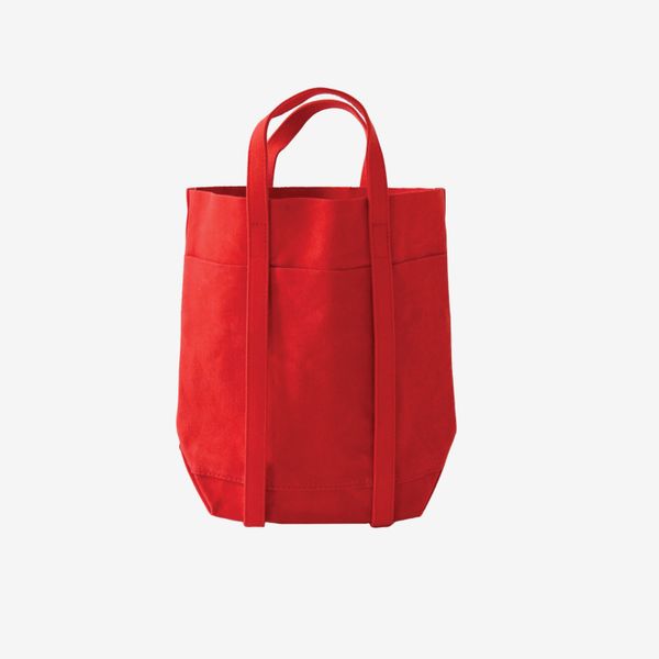 Amiacalva Washed Canvas 4 Pocket Tote in Red