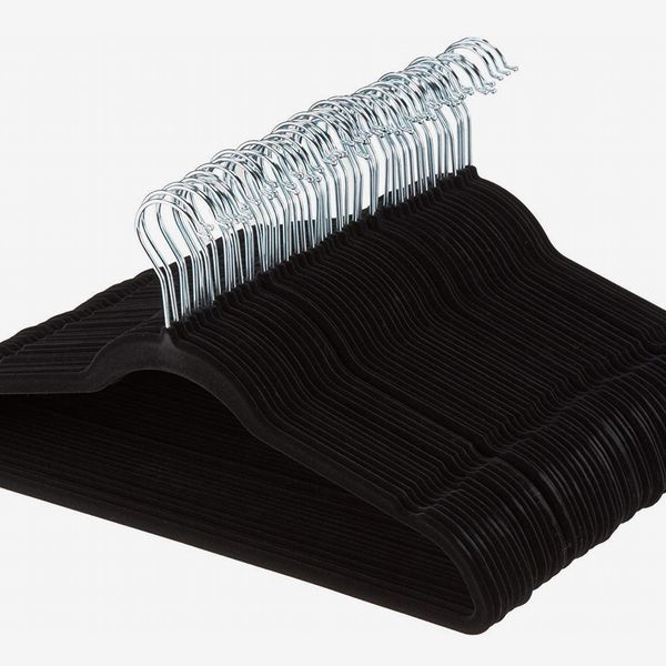 College Dorm Life Essentials - Ultra Thin Soft Grip Hangers - Pack of 25  Gray Velvet Hangers