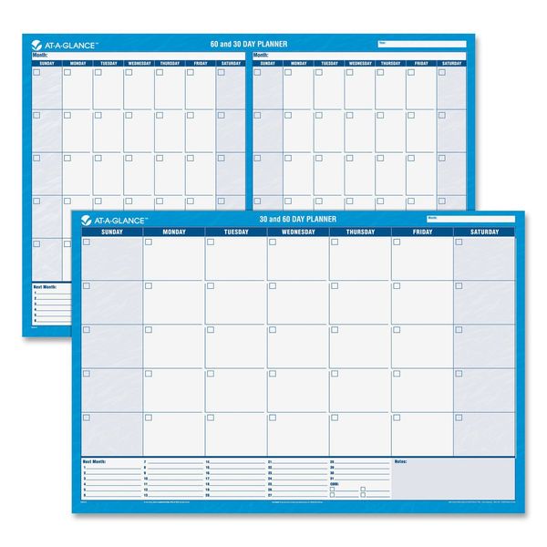 At-a-Glance Undated, Erasable, 30/60-Day Wall Planners