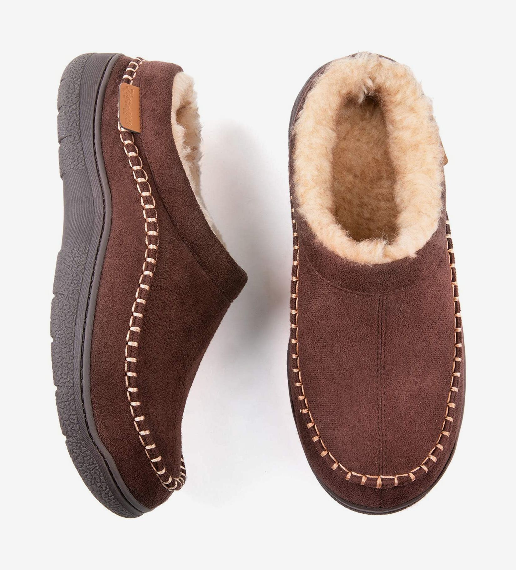 Men 100% leather slippers indoor outdoor comfy Size  UK 7,8,9,10,11