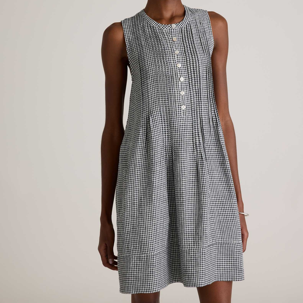 Quince 100% European Linen Sleeveless Swing Dress