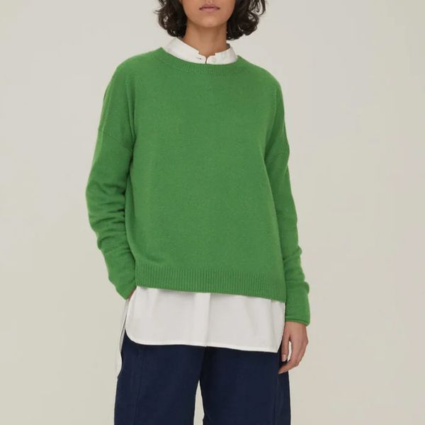 Yaya Square Neckline Sweater Pure Cashmere