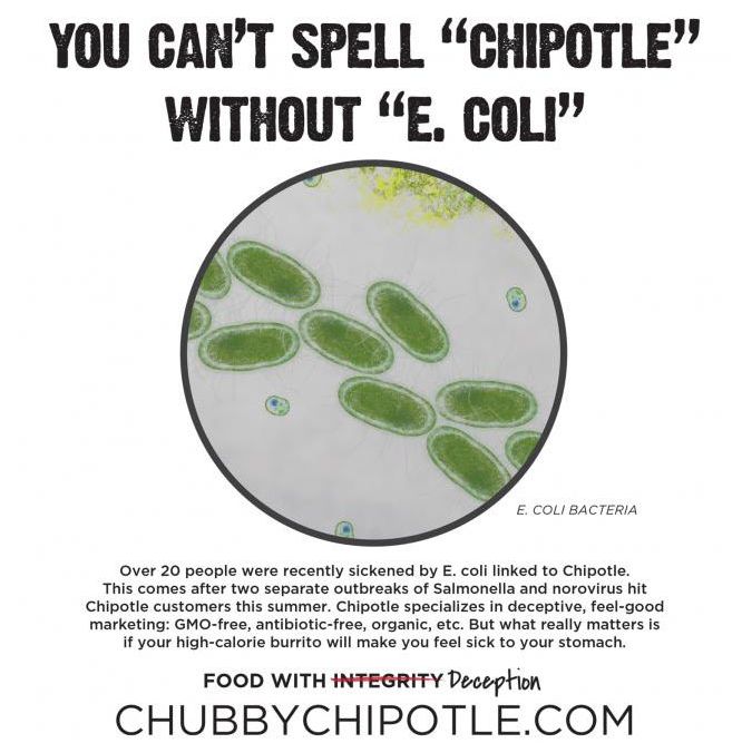 E. coli is the gift that keeps on giving to Chipotle's foes.