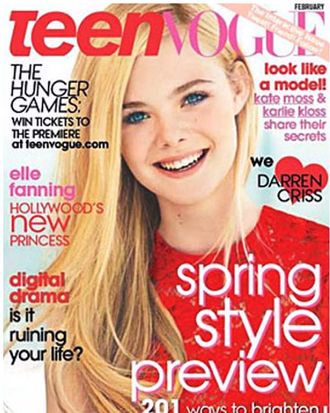 Elle Fanning's <em>Teen Vogue</em> cover.