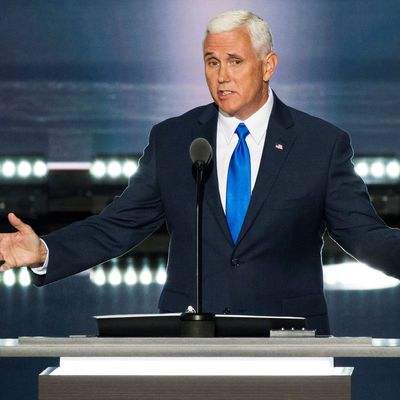 Indiana governor Mike Pence.