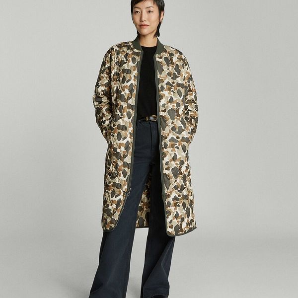 Everlane The Renew Long Liner Parka - Biscotti Camo