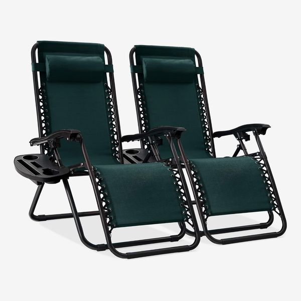 Best Choice Products Steel Mesh Zero Gravity Lounge Chair Recliners, Set of 2