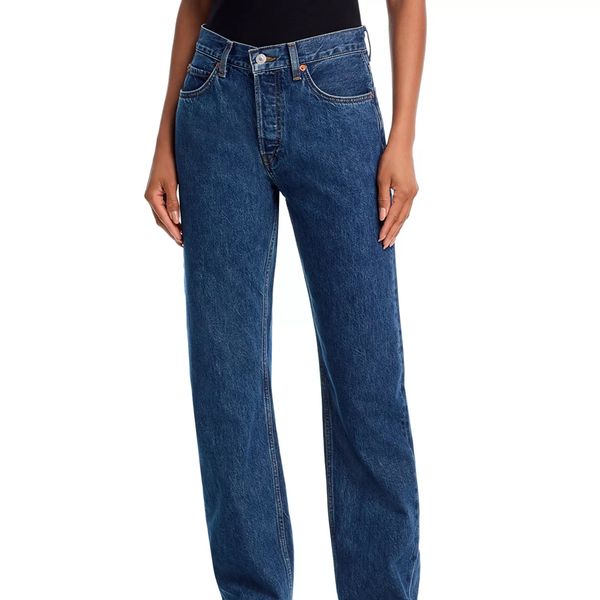 RE/DONE 90s High Rise Jeans in Rustic Indigo